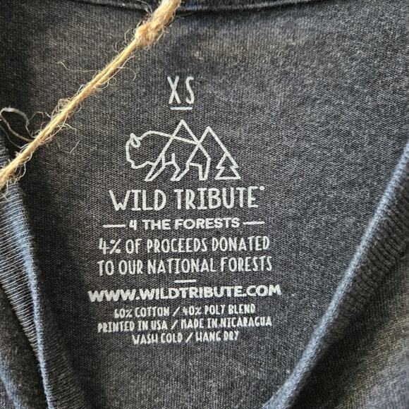 Wild Tribute Men's Mountain Dog Black Short Sleeve Shirt XS - Picture 3 of 8